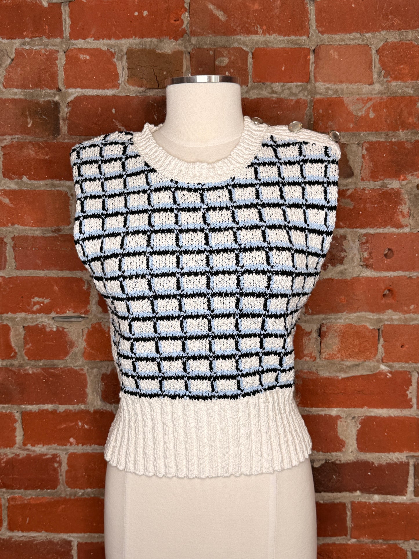 Veronica Beard Nazife Sweater Vest | SZ S