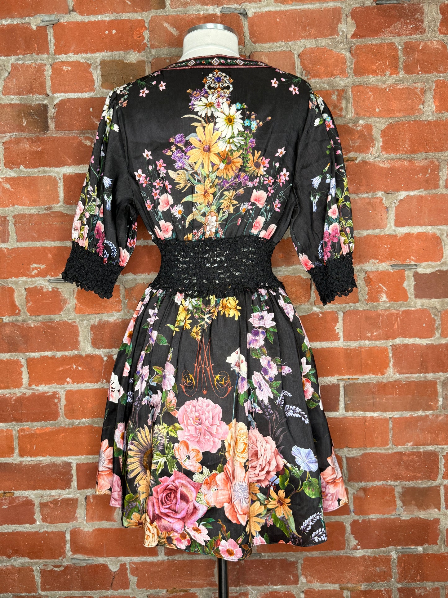 Camilla Shirred Waistband Mini Dress | SZ S