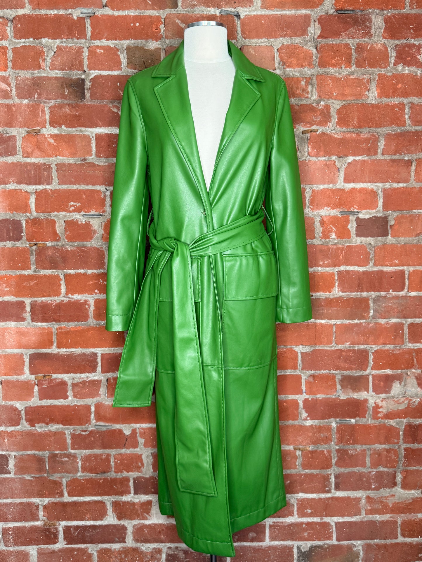Staud Ashley Vegan Leather Trenchcoat | SZ XS