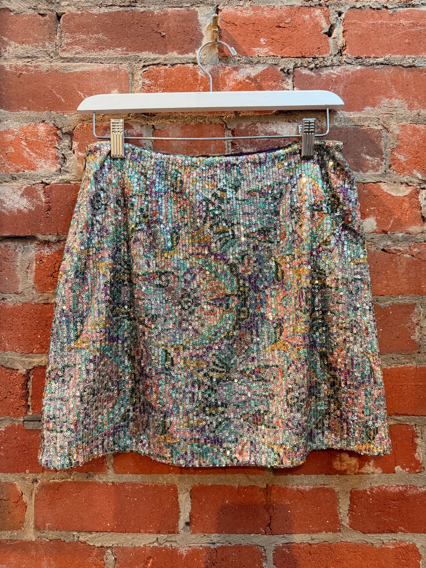 NWT BA&SH Zita Sequinned Mini Skirt | SZ 36