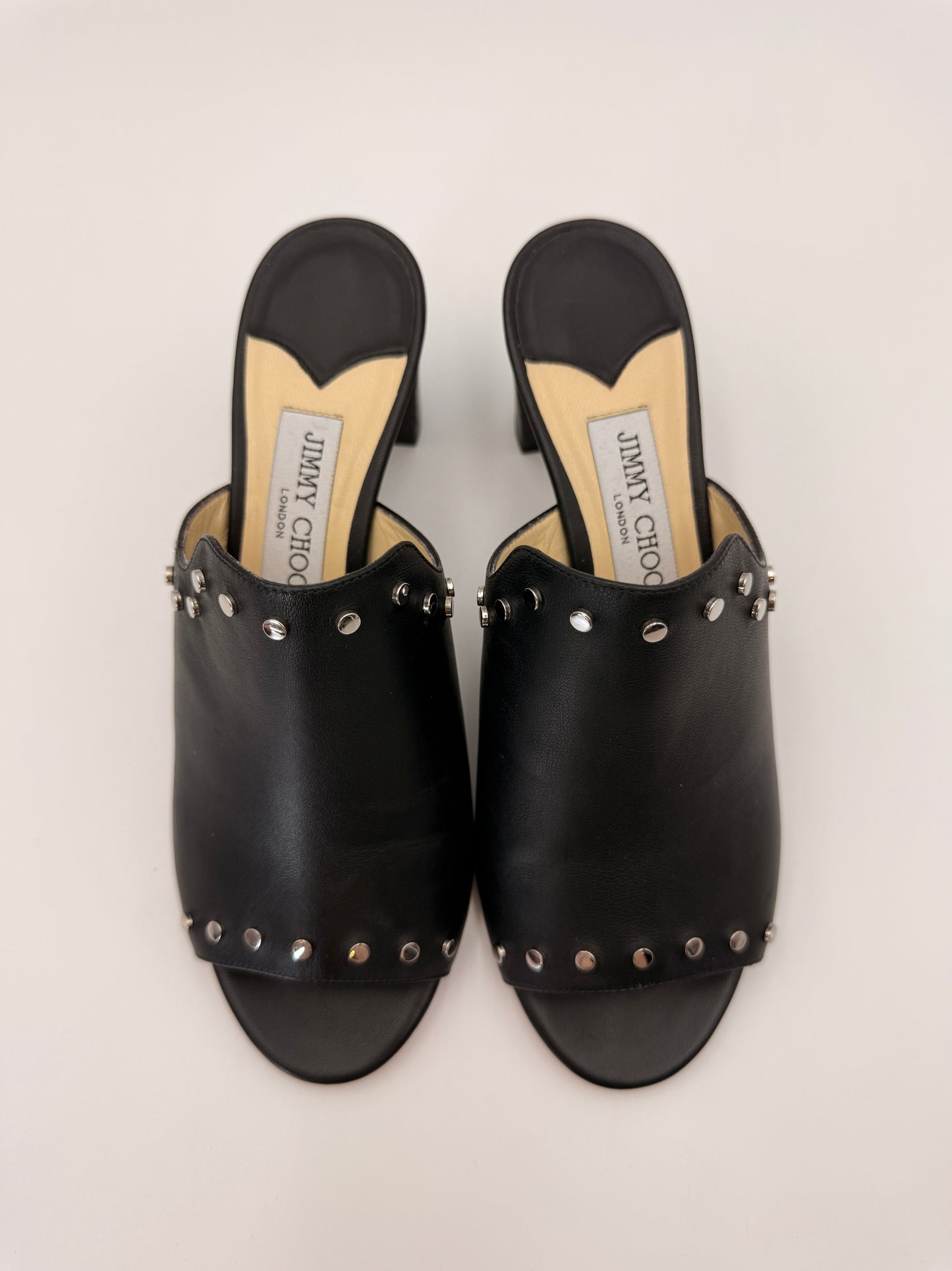 Jimmy Choo Myla Heeled Slides | SZ 38.5