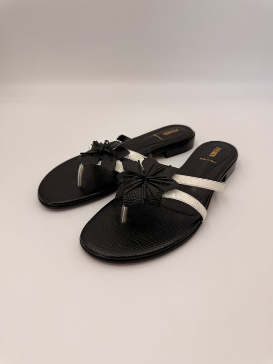Fendi Jungle Flower Sandals | SZ 39