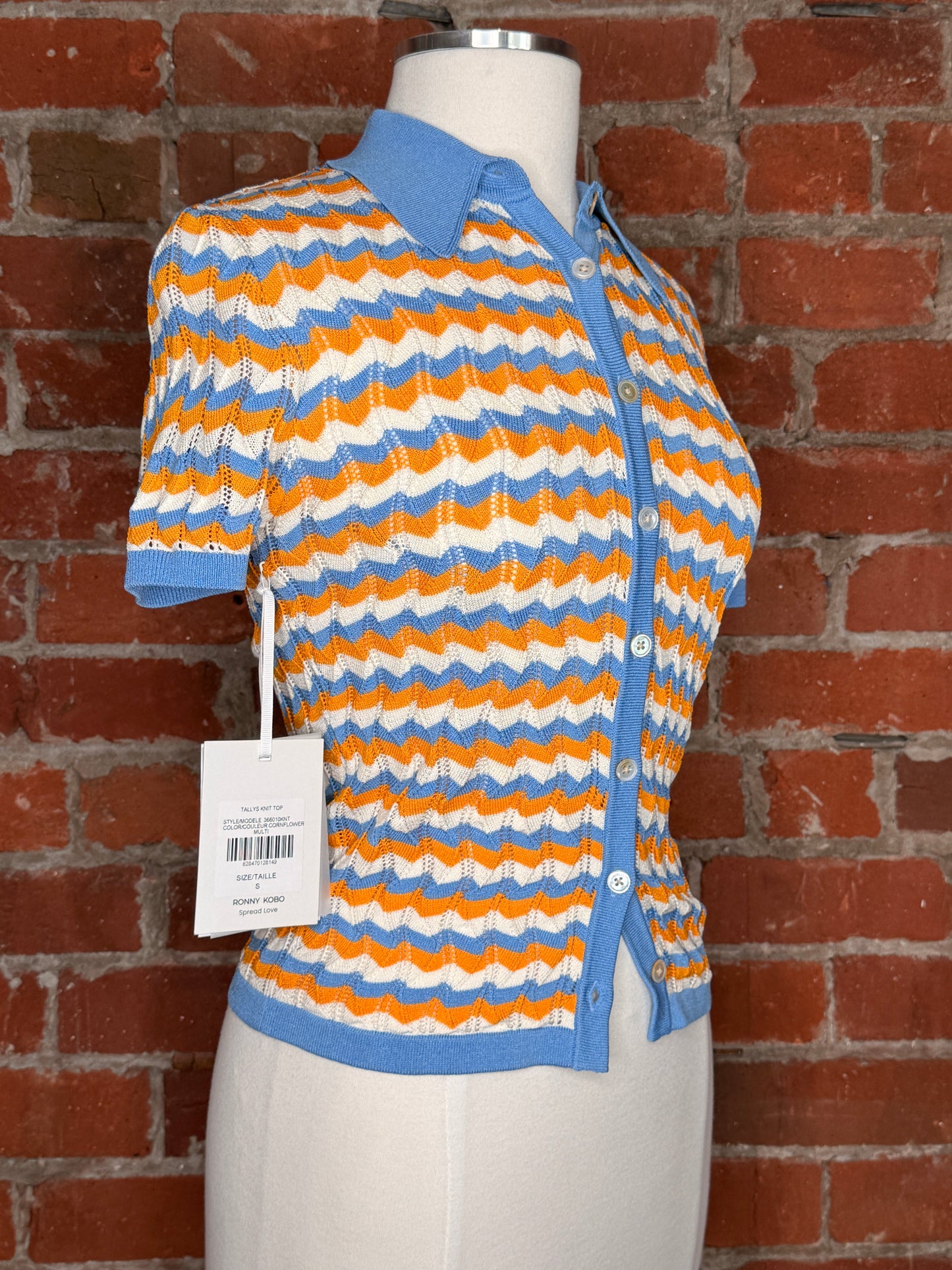 NWT Ronny Kobo Tallys Knit Top | SZ S
