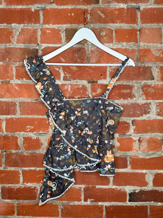 Ulla Johnson Butterfly One Shoulder Top | SZ 0