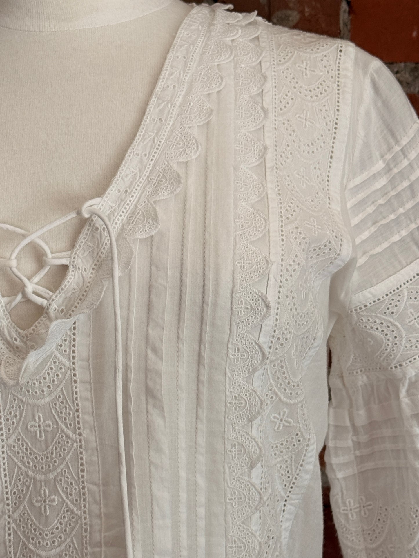 LoveShackFancy Orcia Scalloped Mini Dress | SZ XS