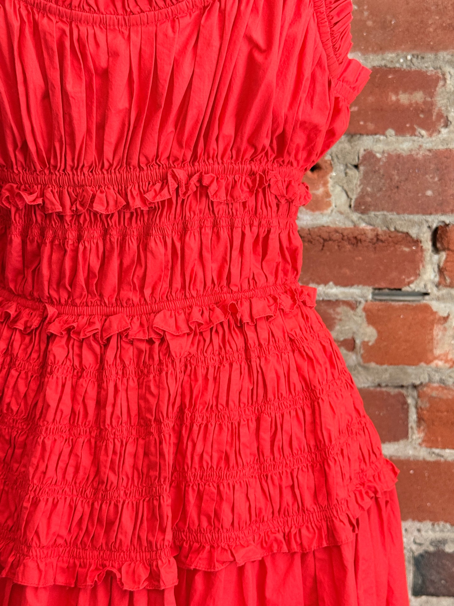 Doen Marianne Smocked Midi Dress | SZ S