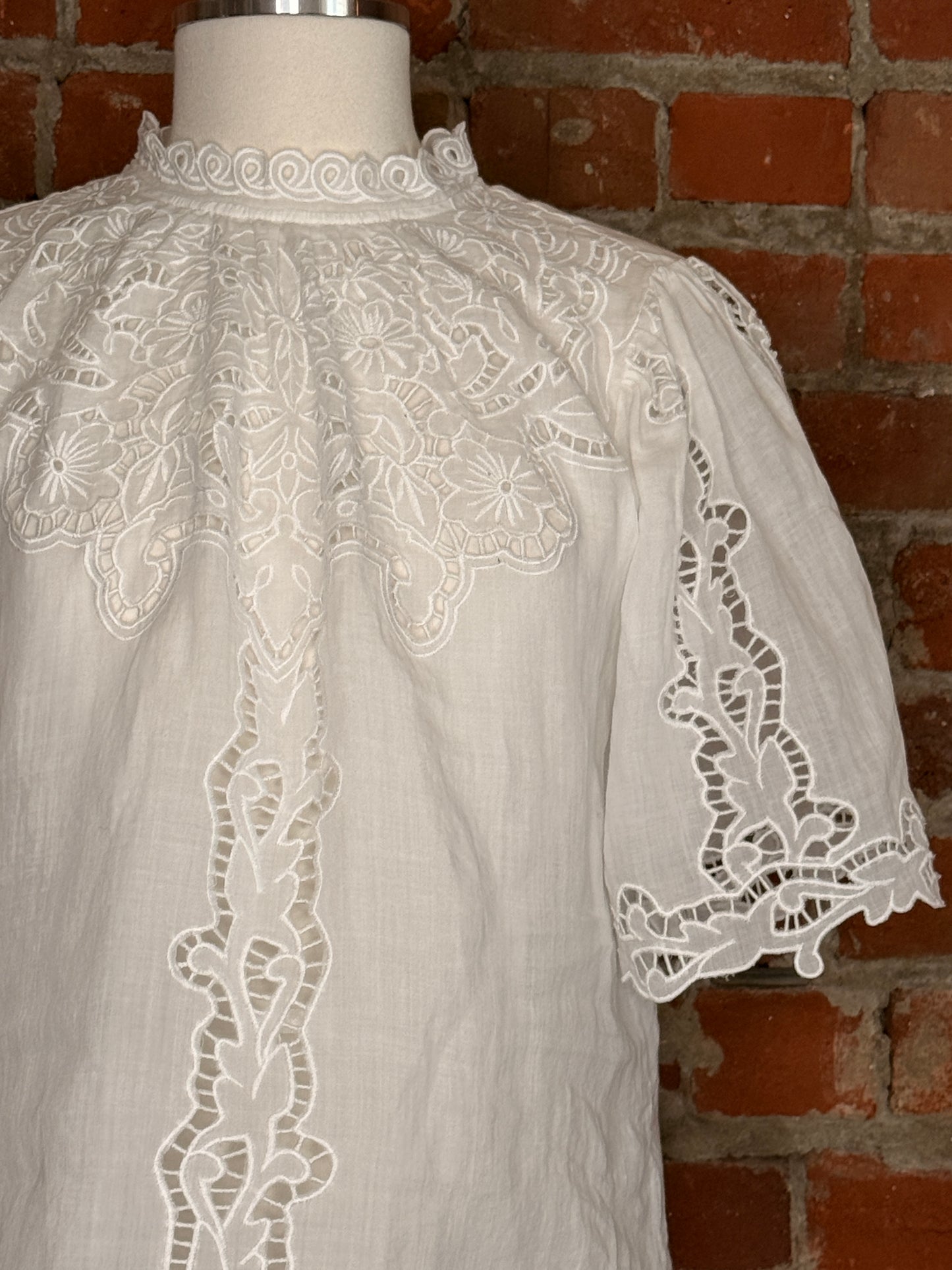 Isabel Marant Eyelet White Top | SZ 40