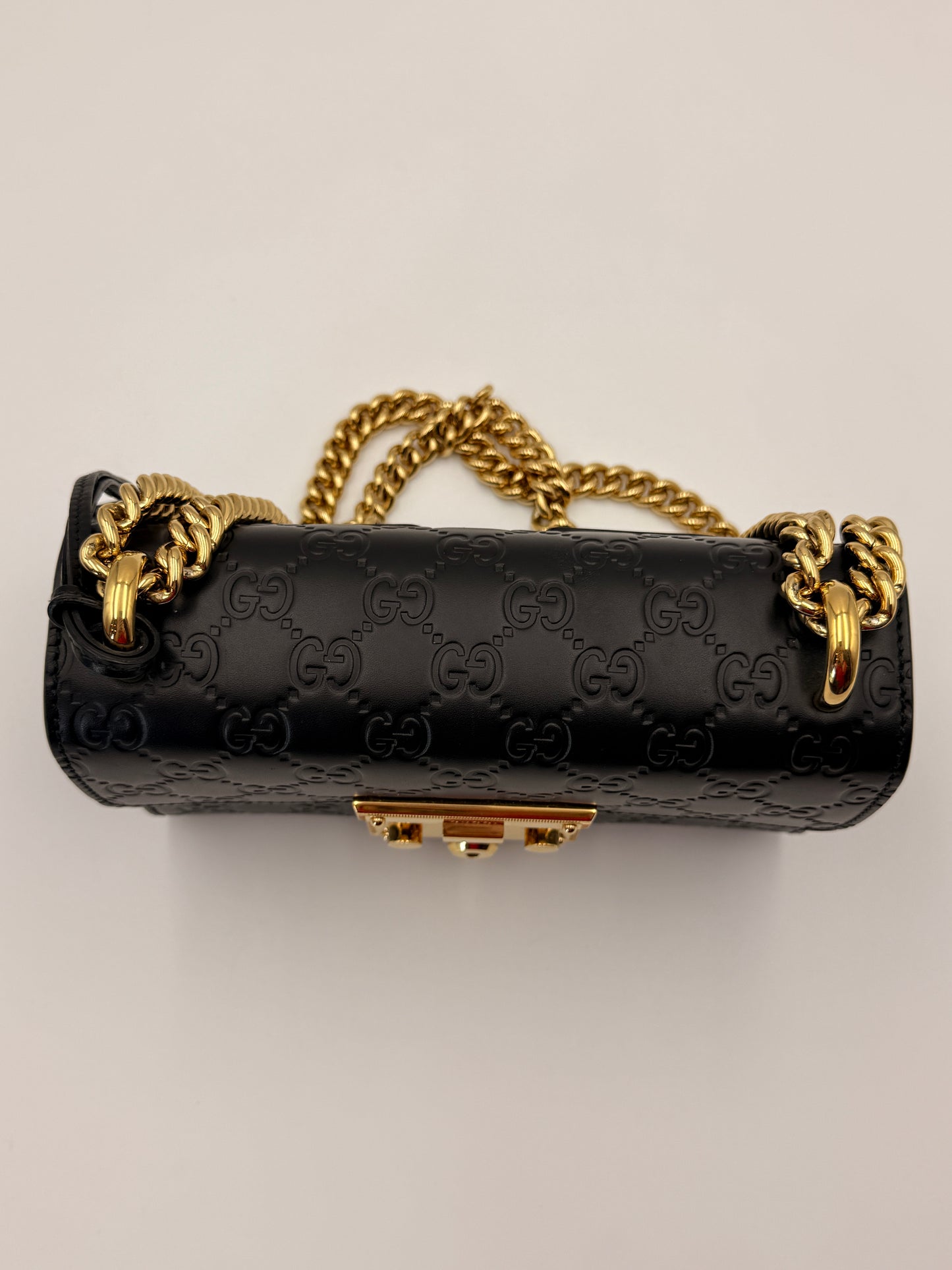 Gucci Guccissima Leather Padlock Bag