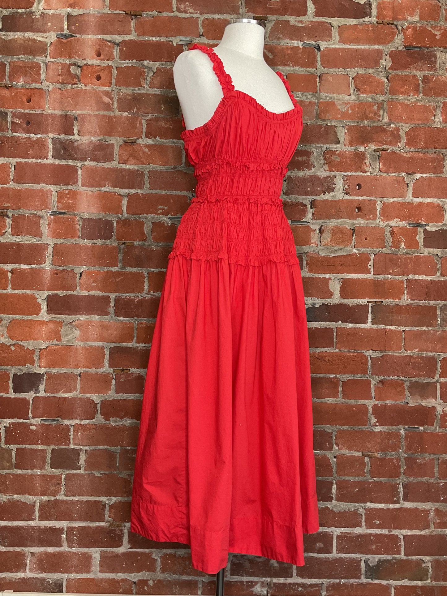 Doen Marianne Smocked Midi Dress | SZ S