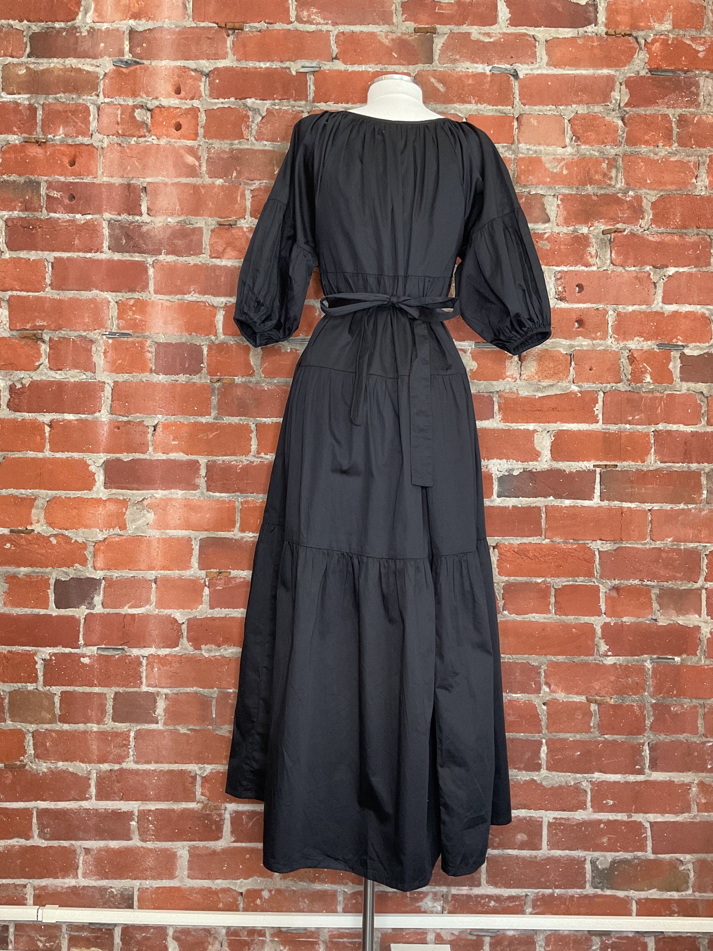 Laude the Label Black Tiered Maxi Dress | SZ S