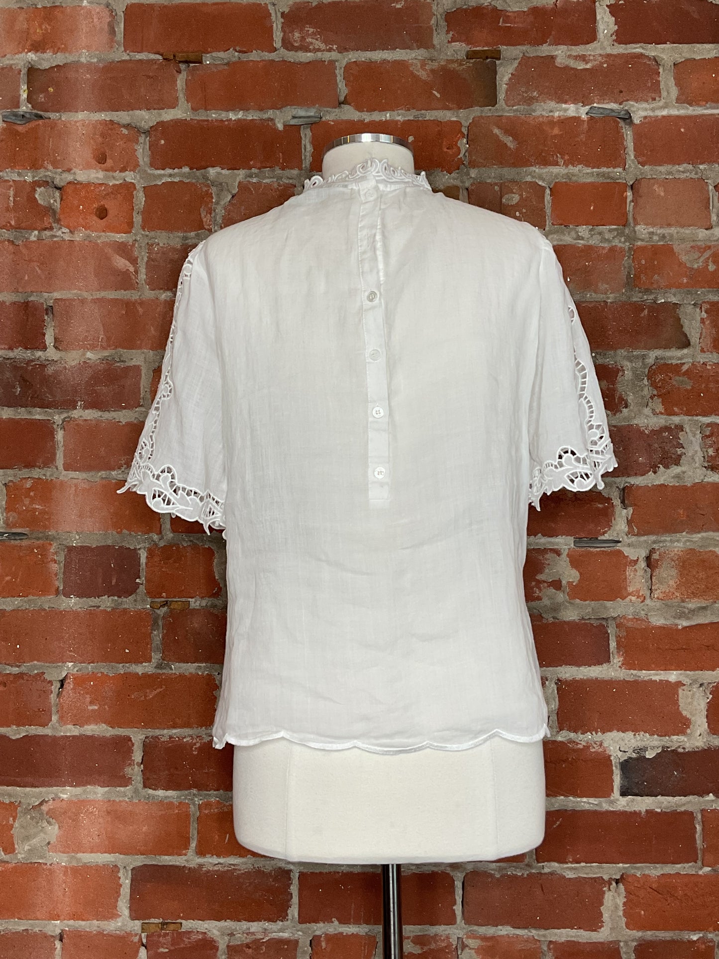 Isabel Marant Eyelet White Top | SZ 40