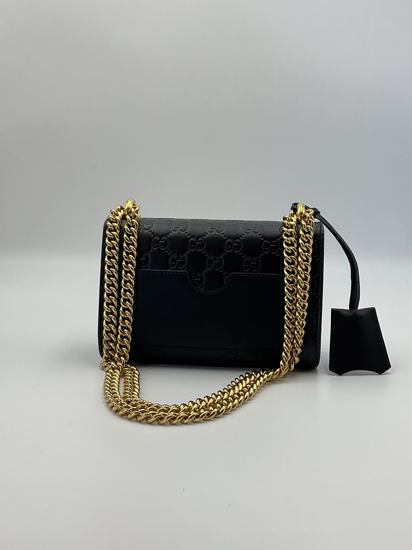 Gucci Guccissima Leather Padlock Bag