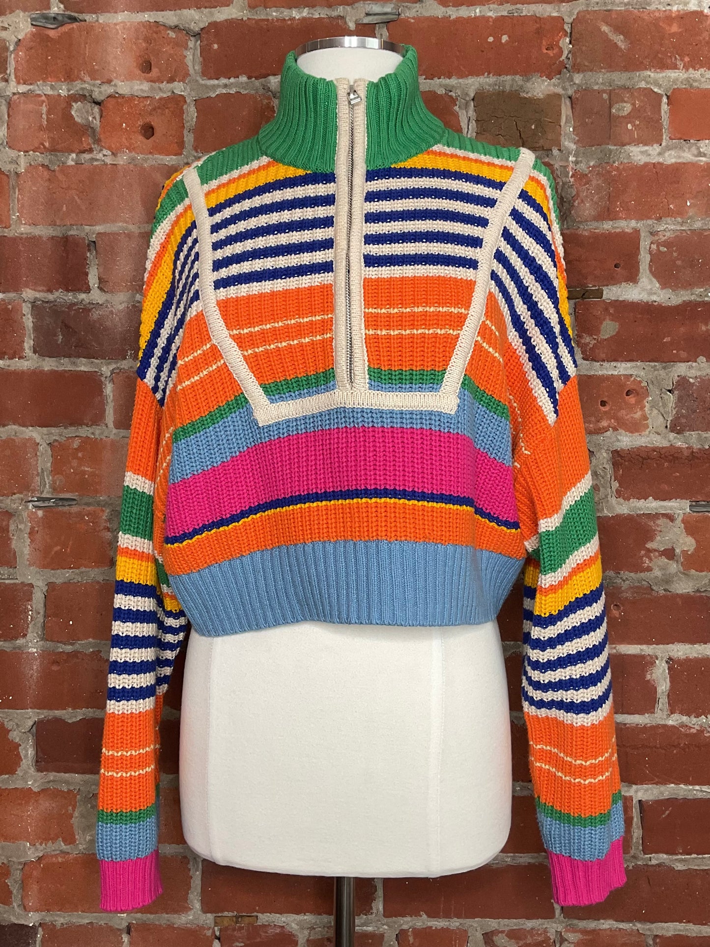 Staud Hampton Cropped Sweater | SZ S