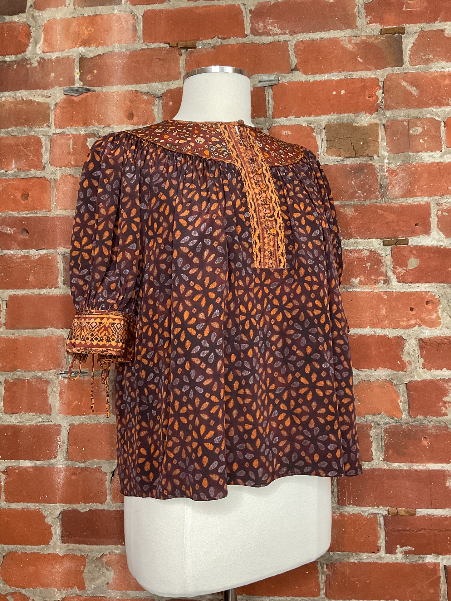 Ulla Johnson Dina Patchwork Top | SZ 6