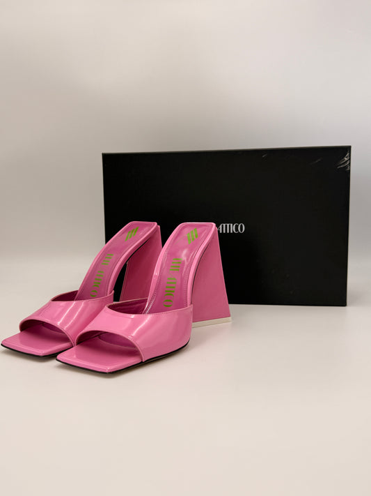 NIB The Attico Devon Patent Leather Mules | SZ 37.5