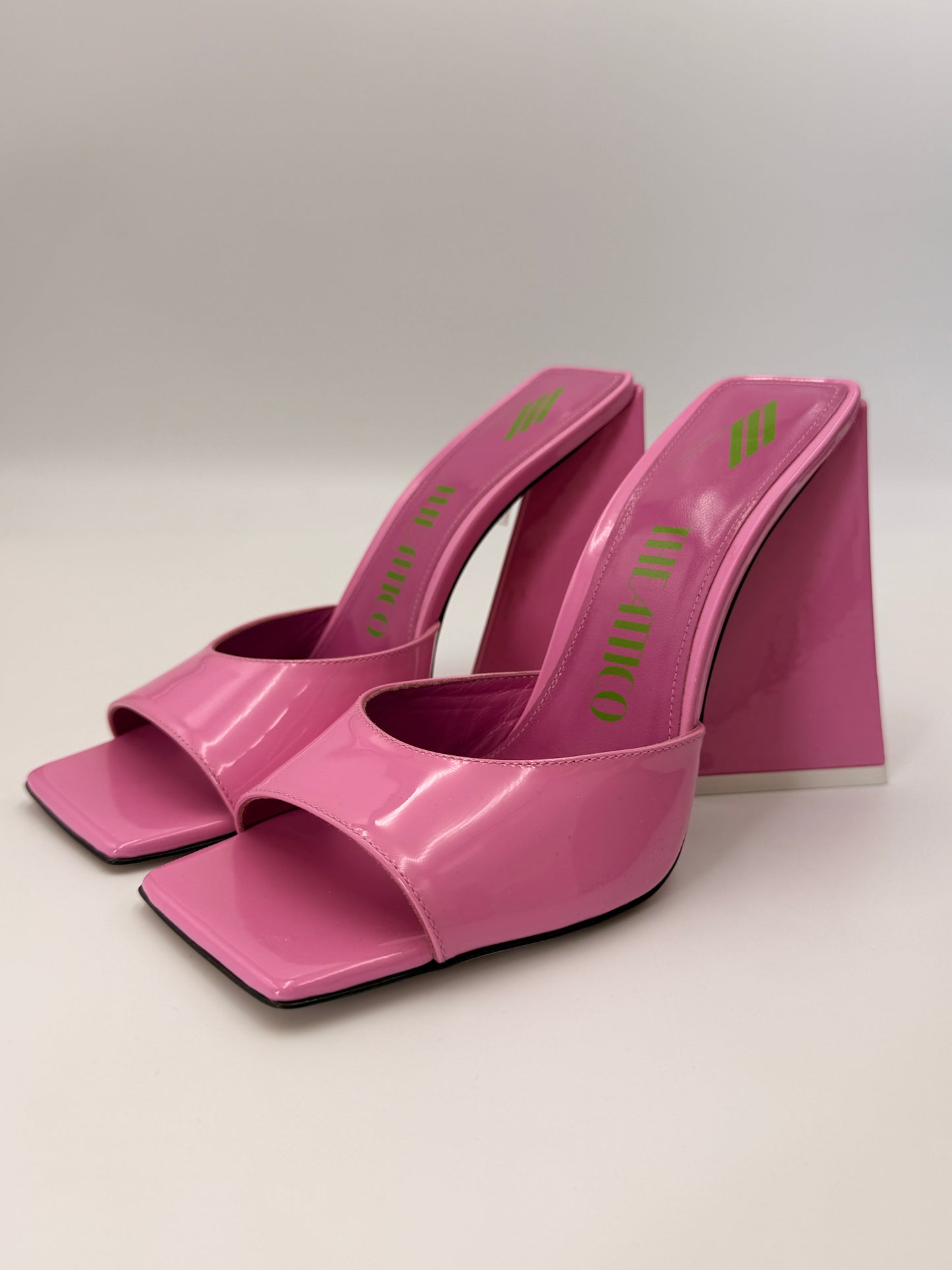 NIB The Attico Devon Patent Leather Mules | SZ 37.5