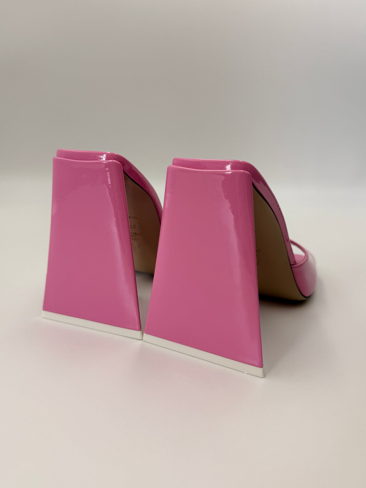 NIB The Attico Devon Patent Leather Mules | SZ 37.5