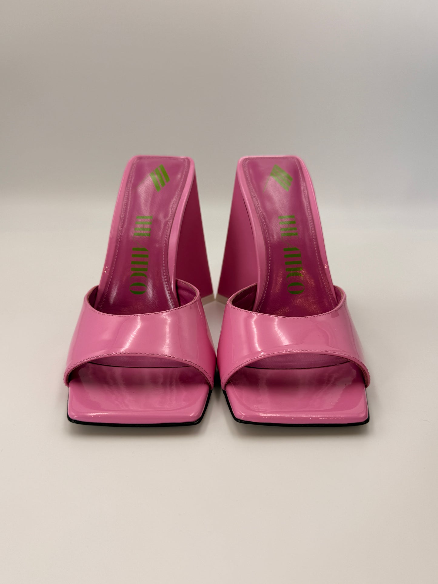 NIB The Attico Devon Patent Leather Mules | SZ 37.5