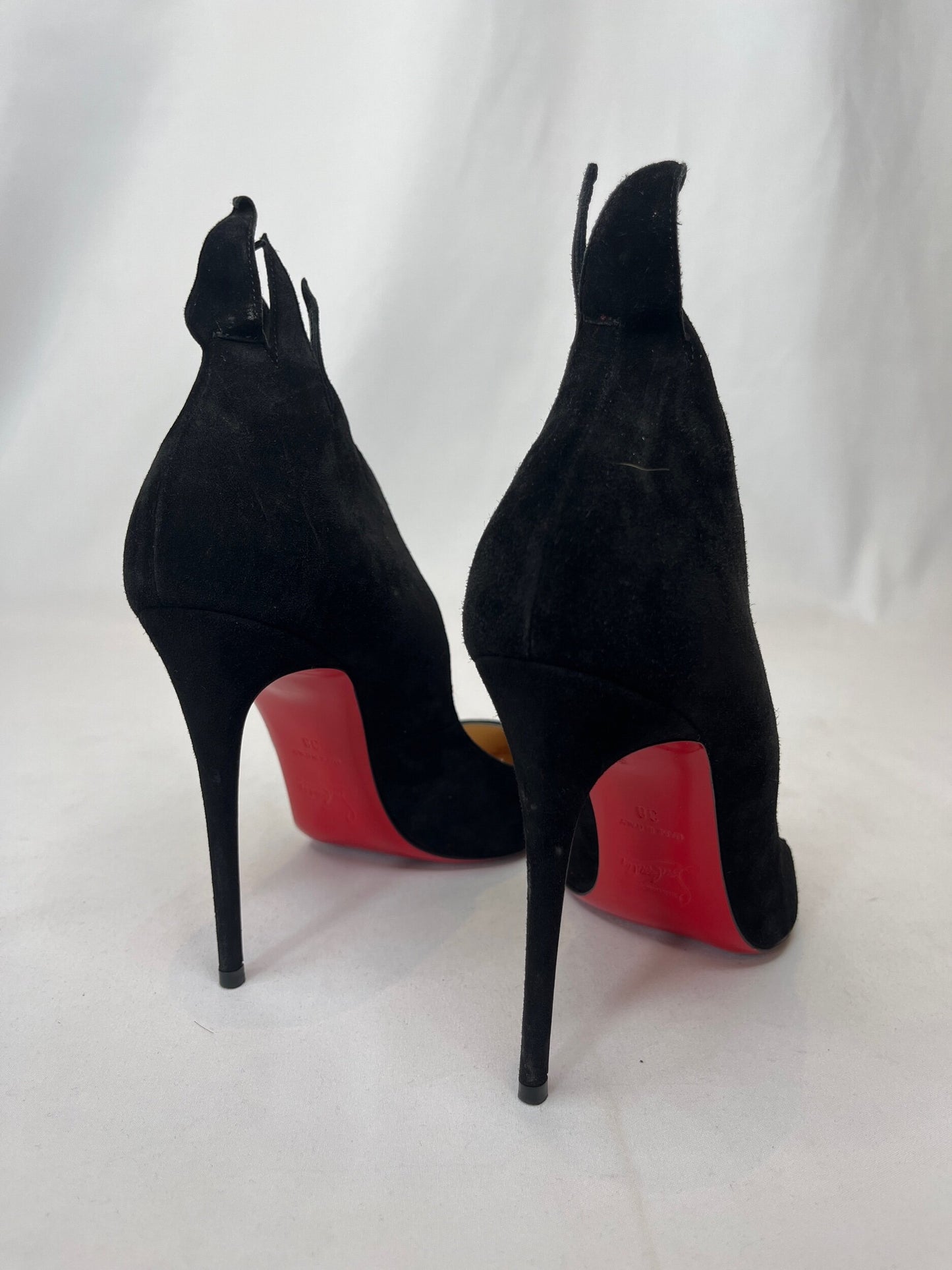 Christian louboutin Victoria Black Suede Heels | Size 38