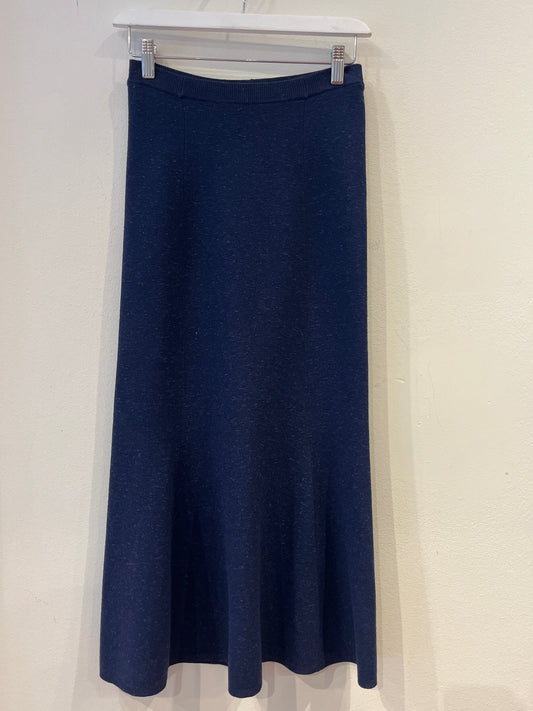 Victoria Beckham Navy Midi Skirt | SZ 2